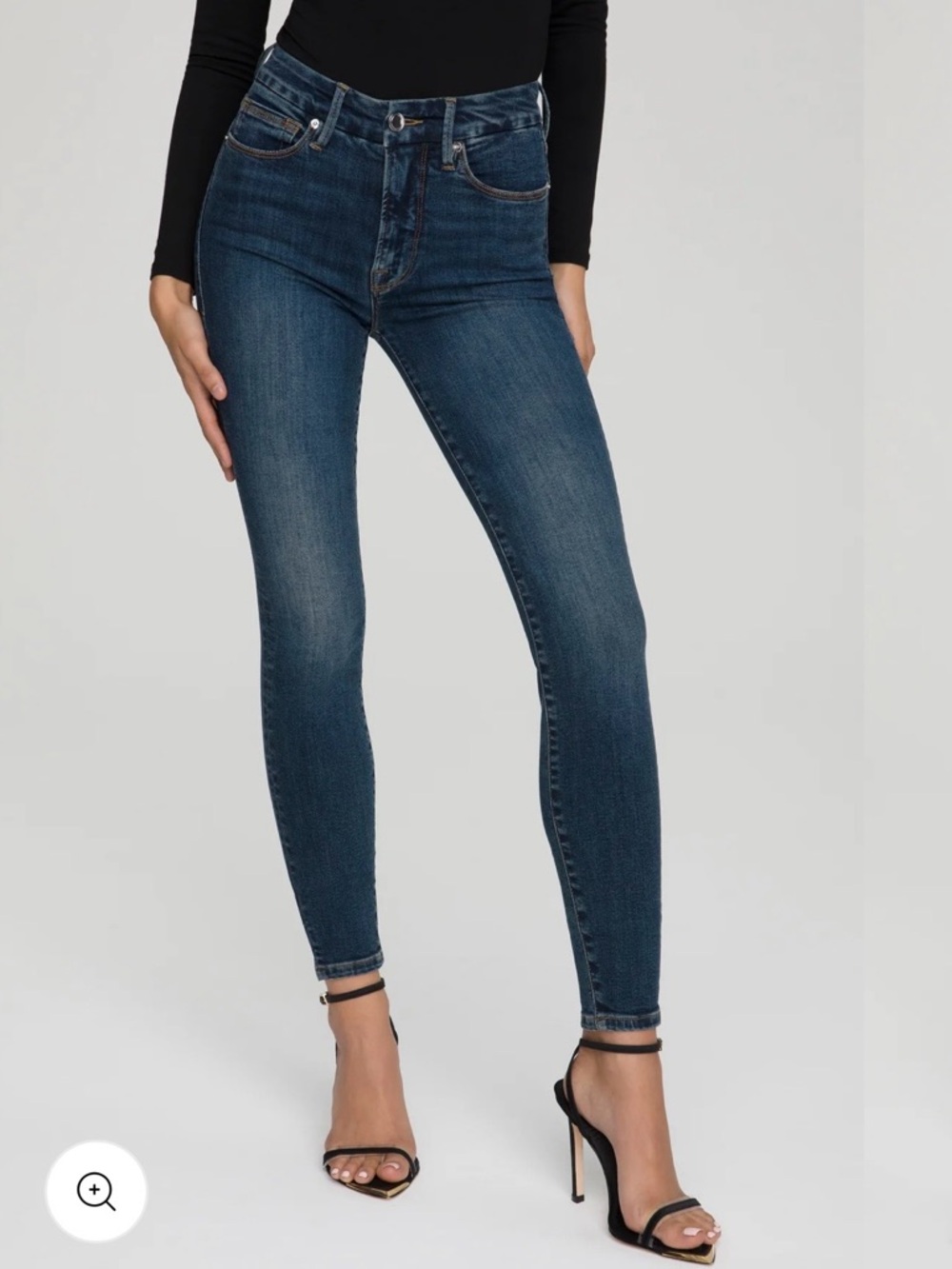 GOOD AMERICAN Good Legs Skinny Jeans,  Classic Blue Wash